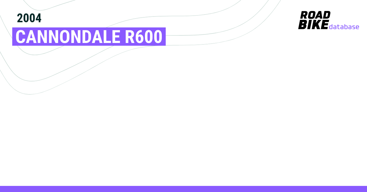Cannondale r600 best sale size chart