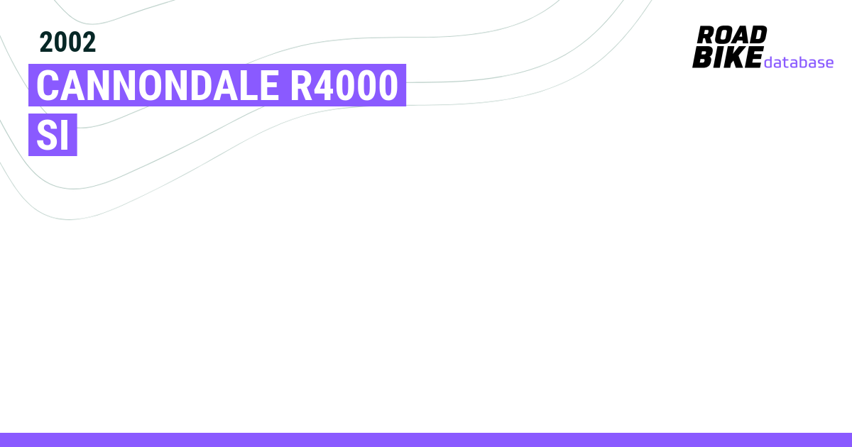 R4000 Si Road Bikes Road Bike Database